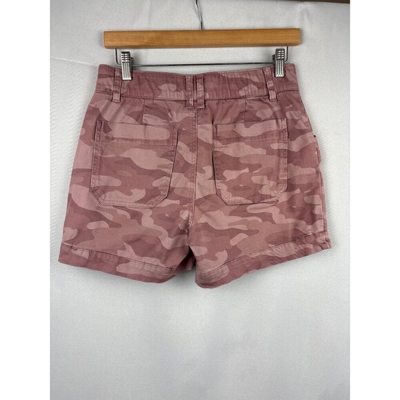 Democracy Womens "Ab"solution Camo Shorts Size 4 Pink - Picture 4 of 5